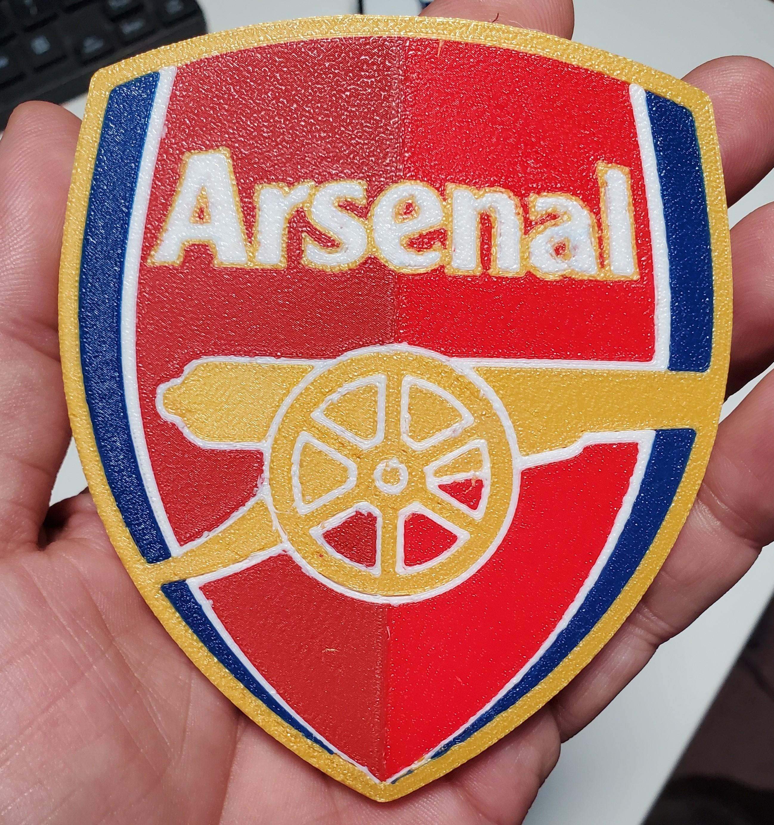 AMS / MMU Arsenal FC coaster or plaque  3d model