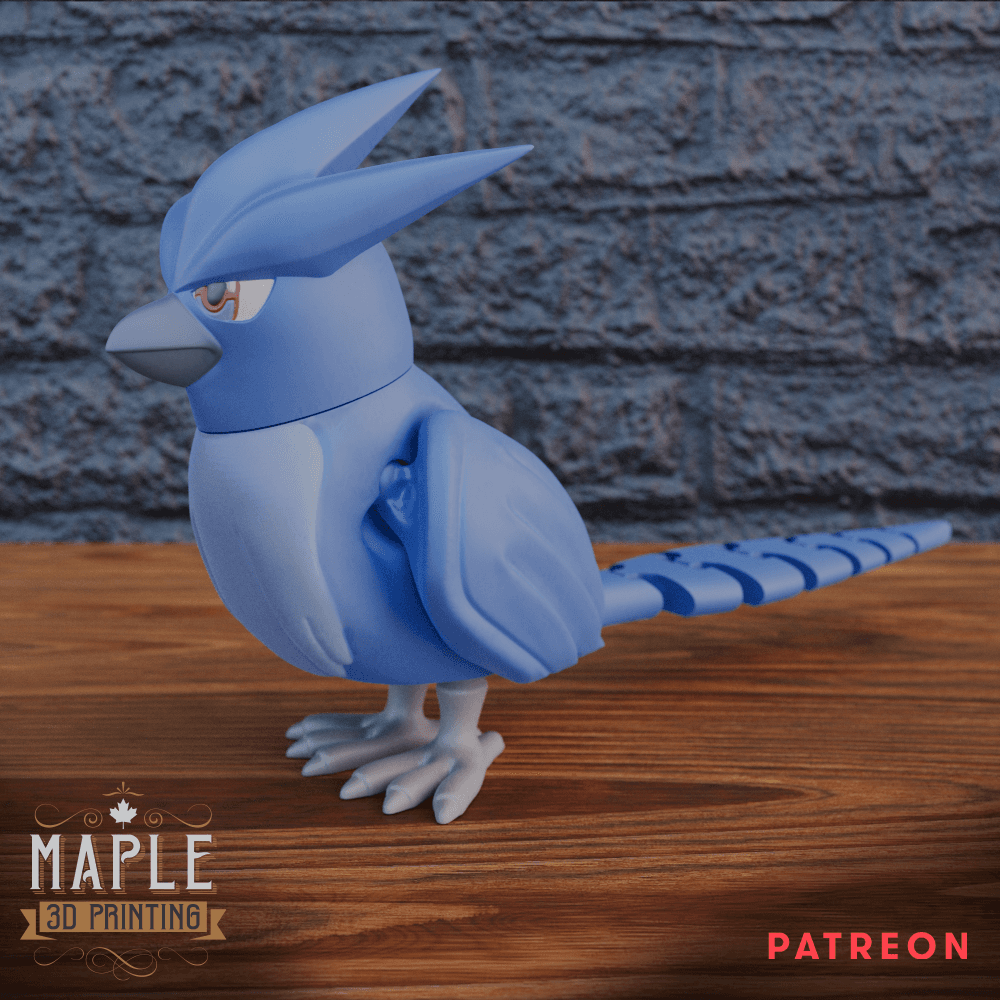 Articulating Articuno - Pokemon - Print in Place 3d model