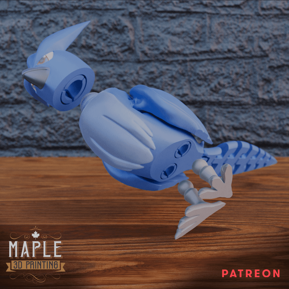 Articulating Articuno - Pokemon - Print in Place 3d model