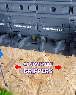 Cargo Connect: Gripper - Modular Wall Holder 3d model