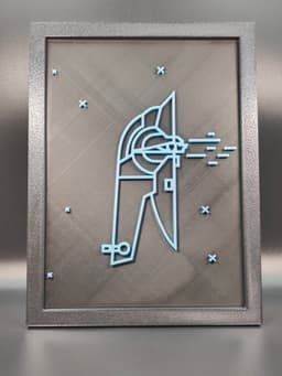 Star Wars Neon Line Art - Slave 1 3d model