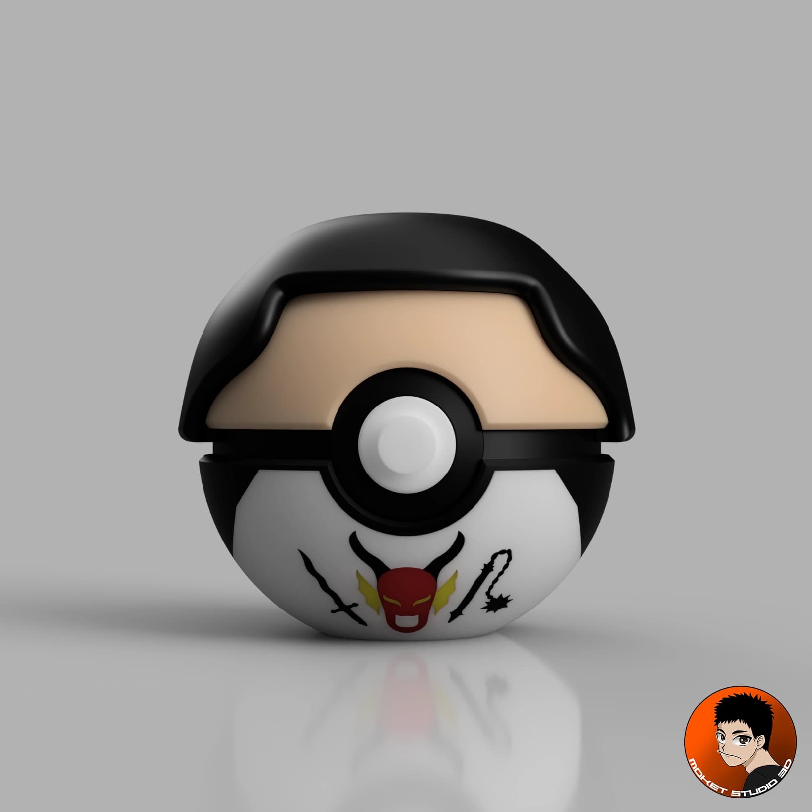 Stranger Things - Mike Wheeler Pokeball 3d model