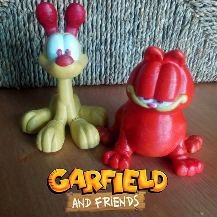 Garfield and Odie 3d model