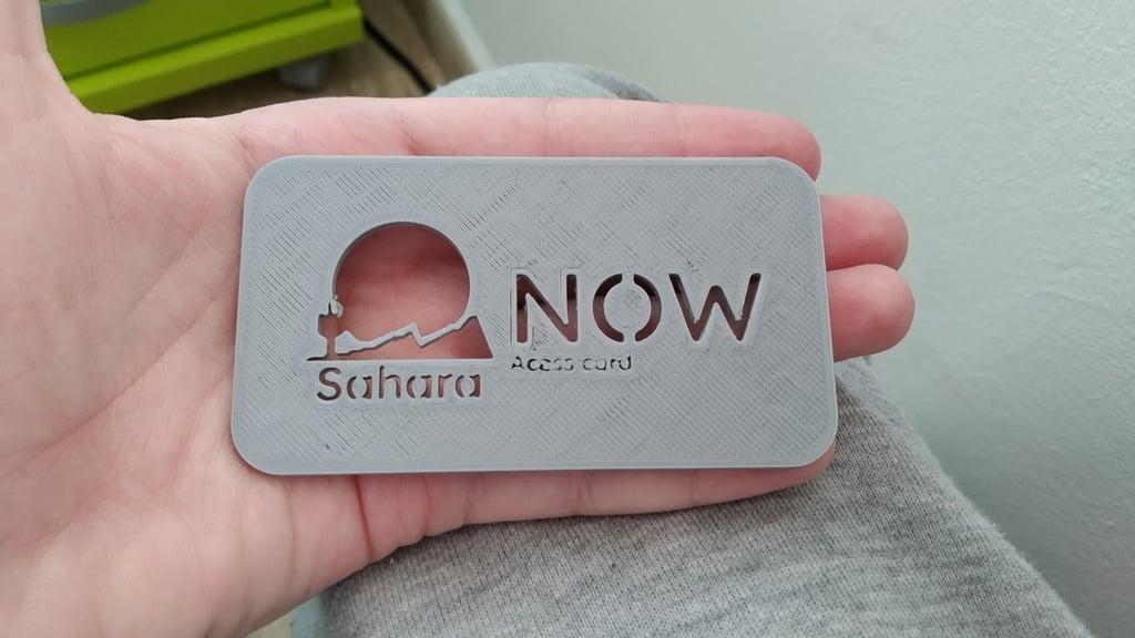 Sahara NOW access keycard 3d model