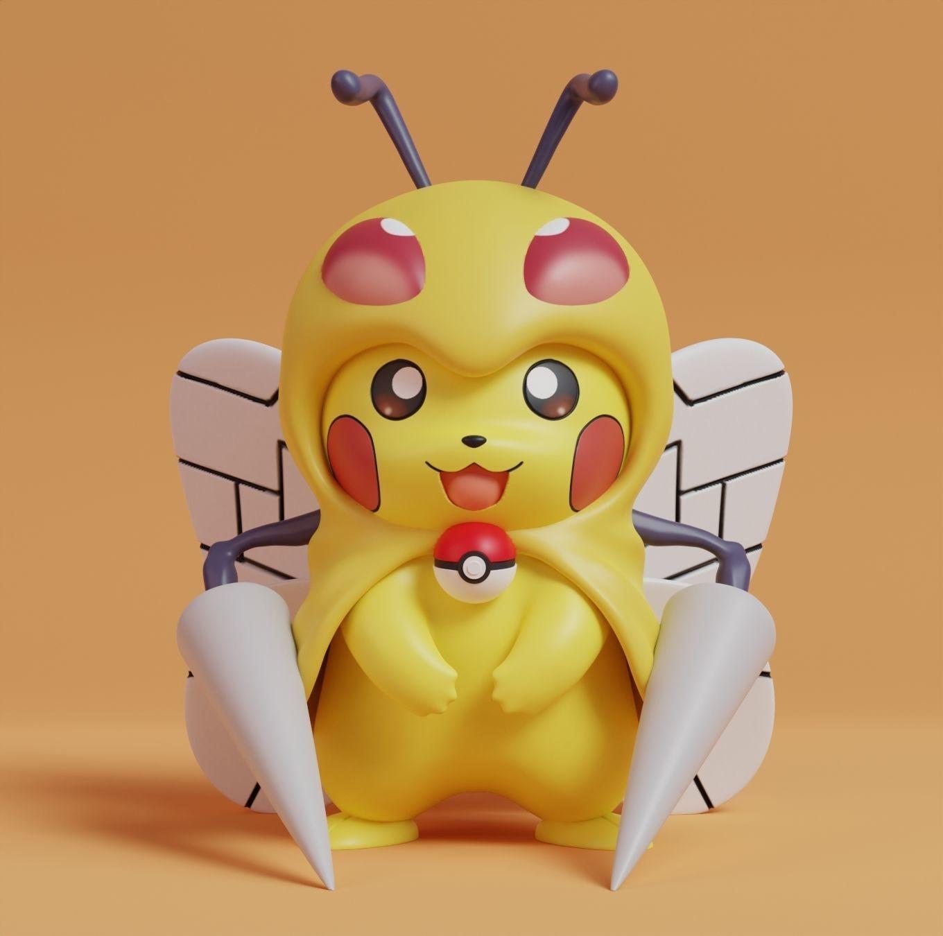Cosplay Pikachu - Beedrill 3d model