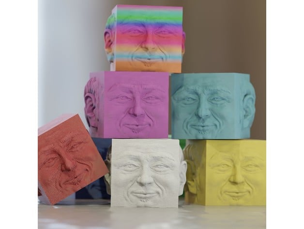 Cube Head Calibration Cube 3d model