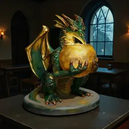 Dragon Guardian of Gold 3d model