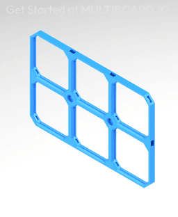 6x4 MU (3x2 LU) - MultiBoard Square Plate 3d model