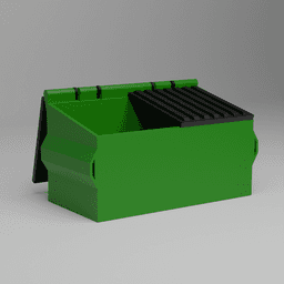 Mini Dumpster (Fully 3D Printed Version) 3d model