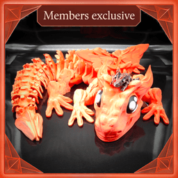 XXL Glorious Baby Dragon! 3d model
