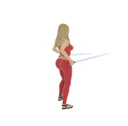 Kim the Sexy Space Knight V2 3d model