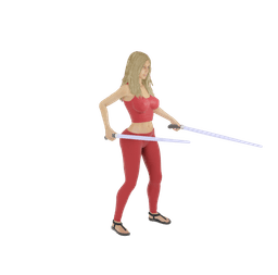 Kim the Sexy Space Knight V2 3d model