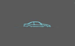 Chevrolet - Cavalier 1989 Wall Art 3d model