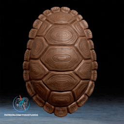 Ninja Turtle Shell 3D Printer STL File 3d model