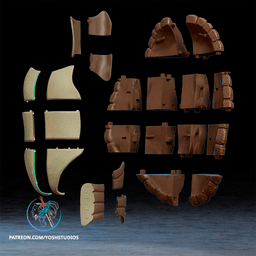 Ninja Turtle Shell 3D Printer STL File 3d model