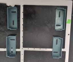 rack holder for stainless steel wire racks / Reagenzglasgestell Halter für Schüttler 3d model