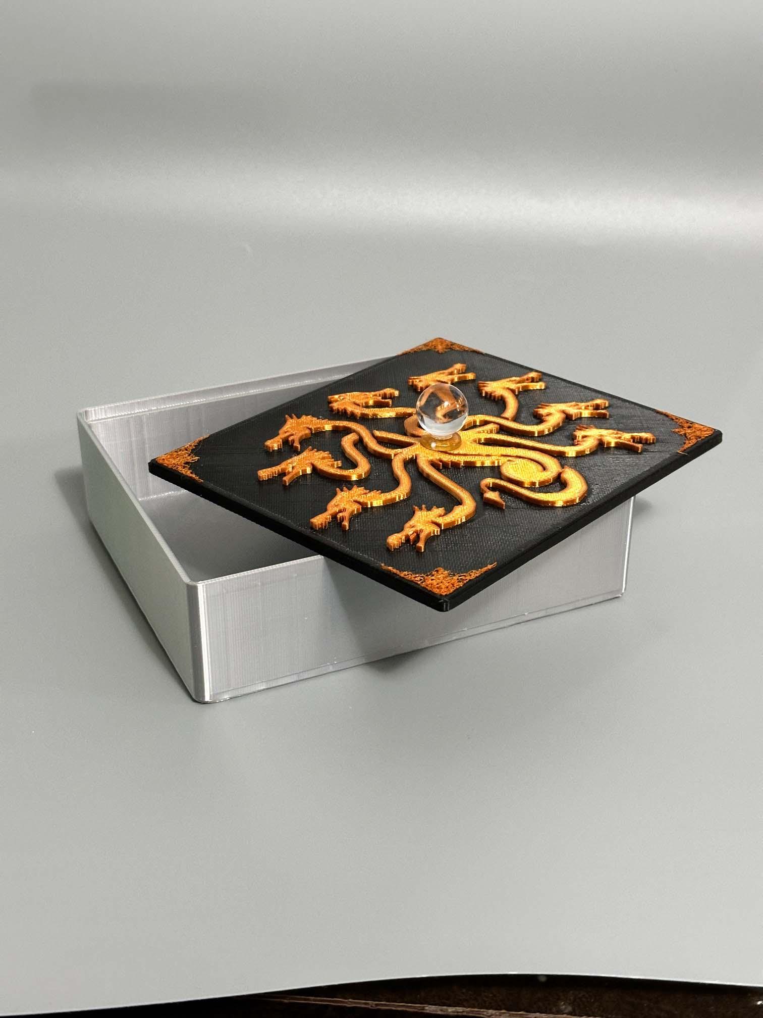 Nine Dragon Gift/Storage Box 3d model