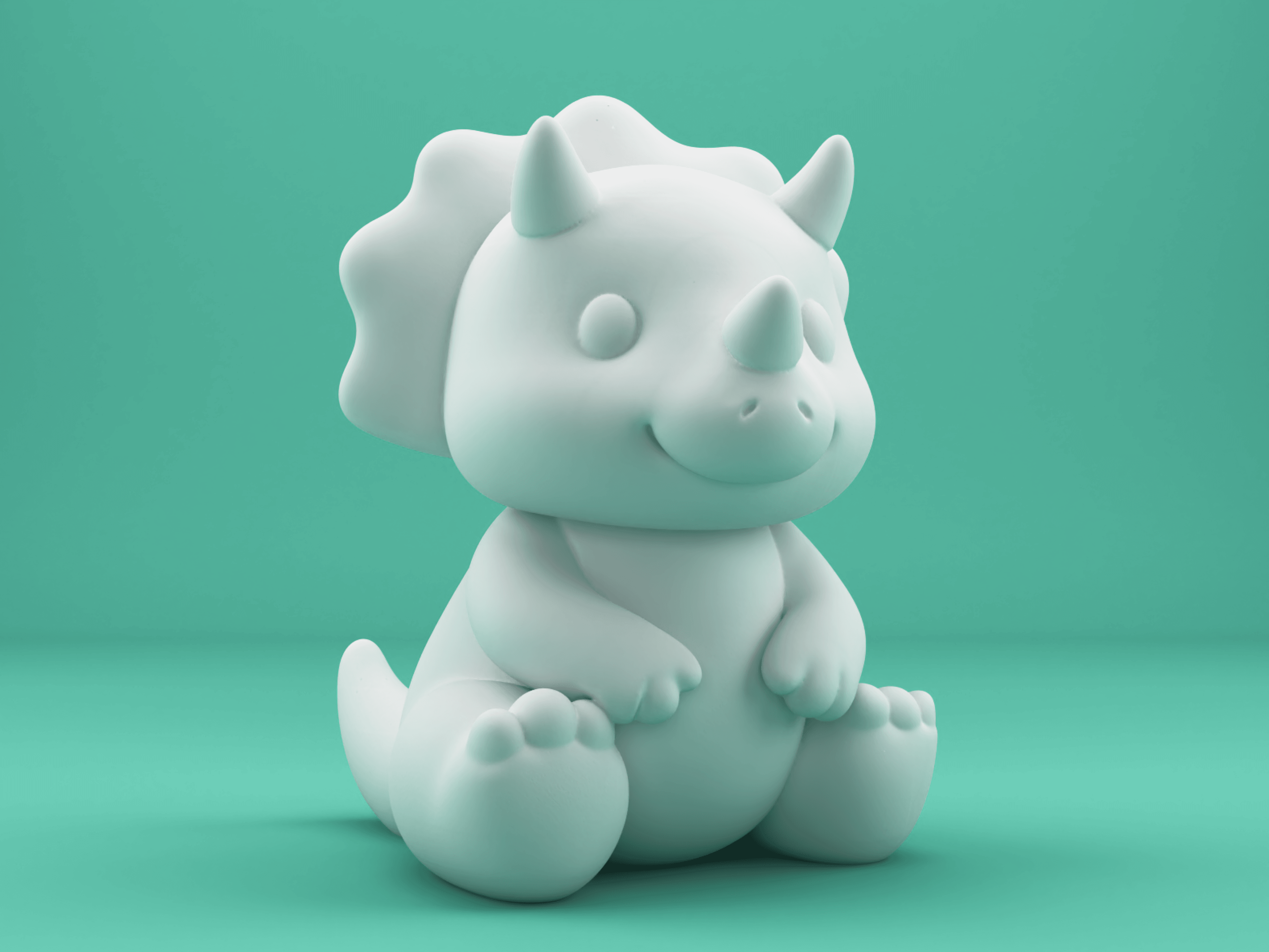 Cute Dinosaur Pack 3d model