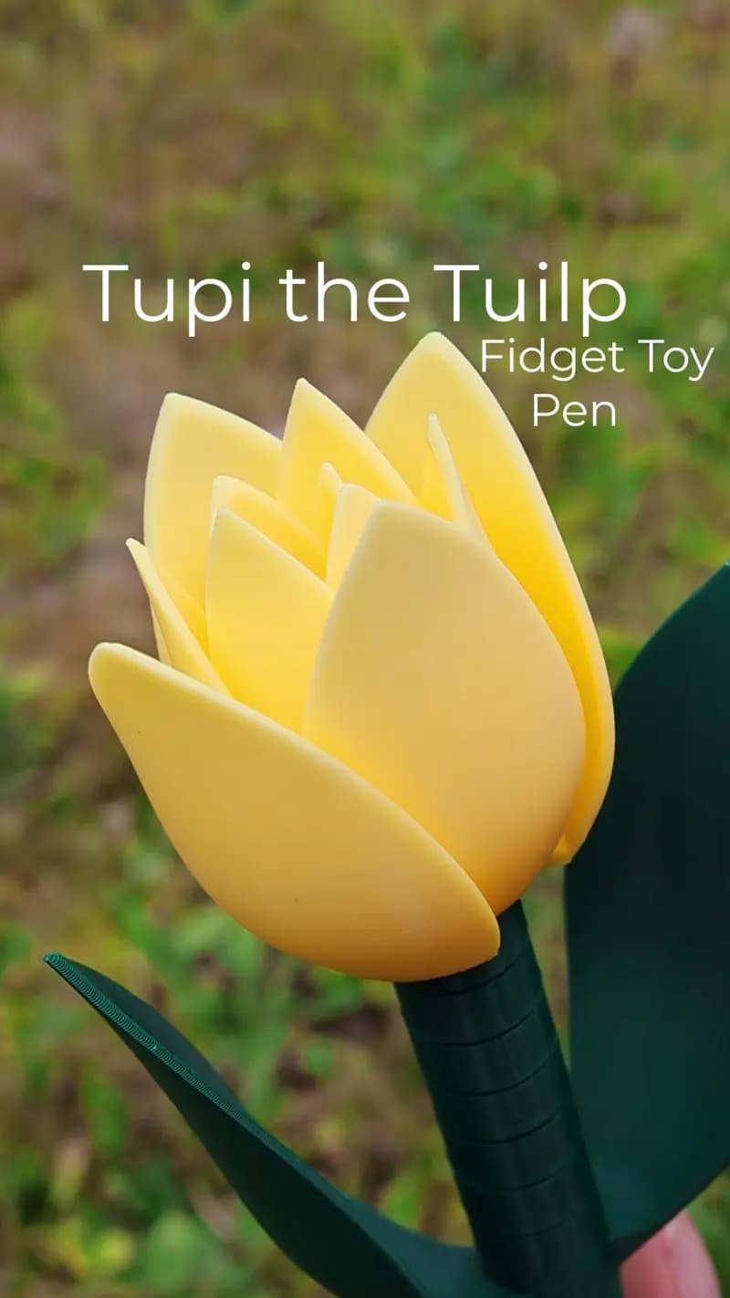 Tupi the Tuilp Fidget Toy 3d model
