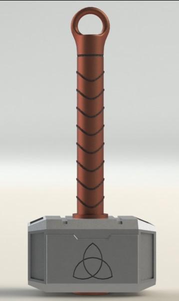 Hammer Of Thor Key Chain .STL 3d model
