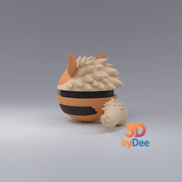 Arcanine Pokeball 3d model