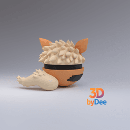 Arcanine Pokeball 3d model