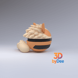Arcanine Pokeball 3d model
