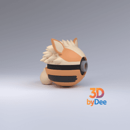 Arcanine Pokeball 3d model