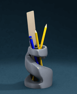 Twist Pot 3d model