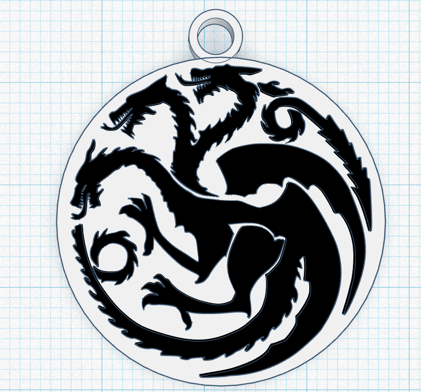 GAME OF THRONES KEYCHAIN 3d model
