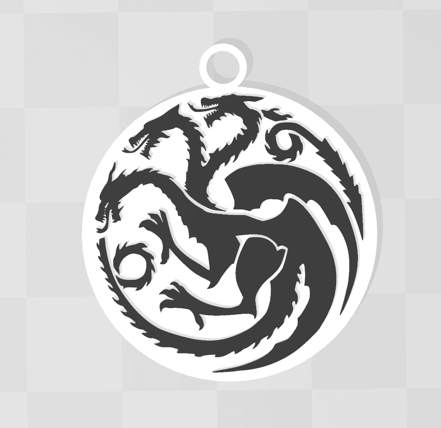 GAME OF THRONES KEYCHAIN 3d model