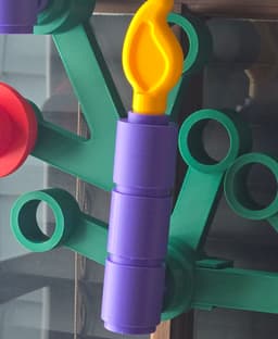 Wreath Decoration: Advent Candles 3d model