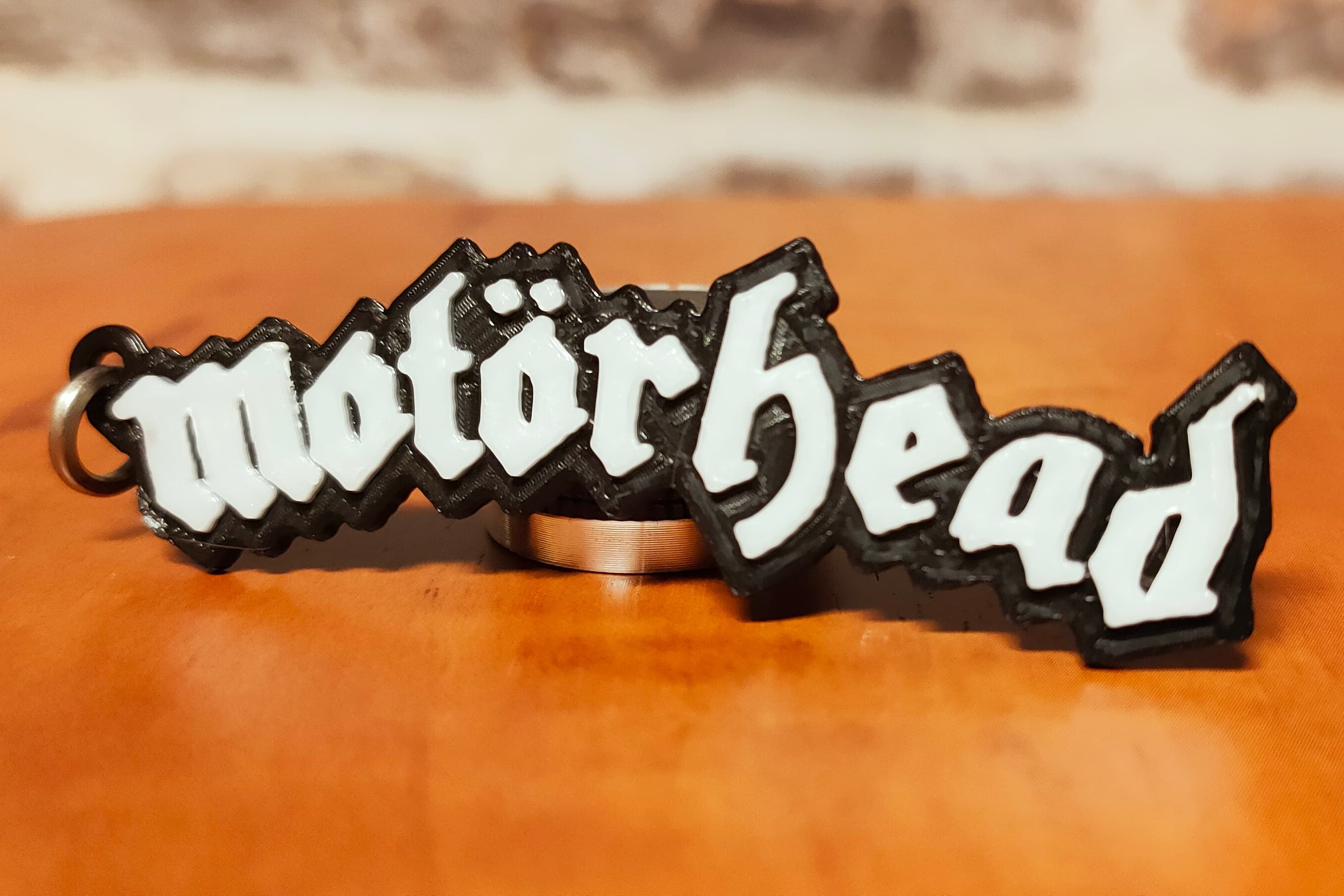 Motörhead keychain, dogtag, earrings, logo 3d model