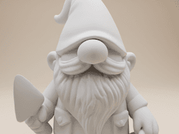 Garden Gnome – Whimsical Gardener with Shovel and Basket 3d model