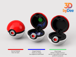 Hawlucha Poke ball 3d model