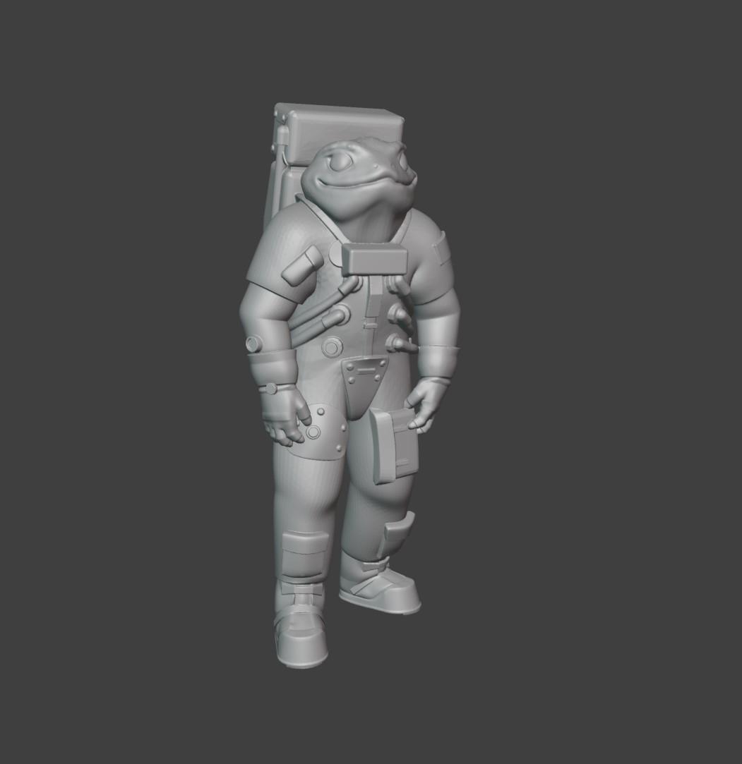 Astro Toad Space Ready 3d model