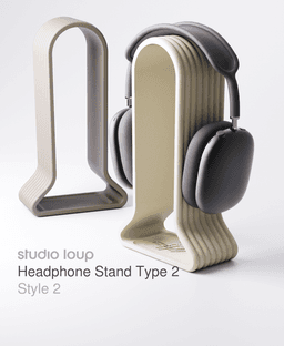 Headphone stand type 2 Style 2 3d model