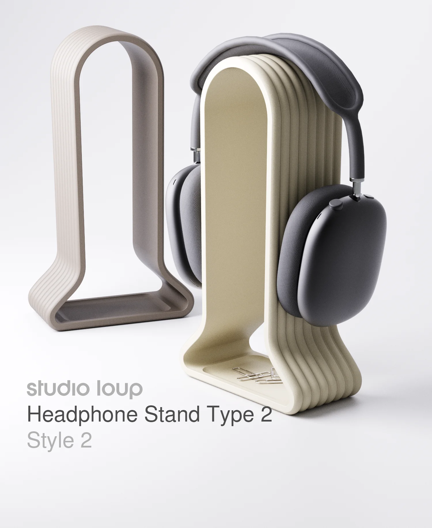 Headphone stand type 2 Style 2 3d model