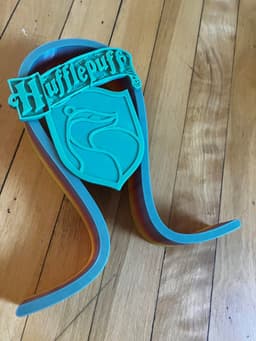 Hufflepuff Headphone Stand 3d model