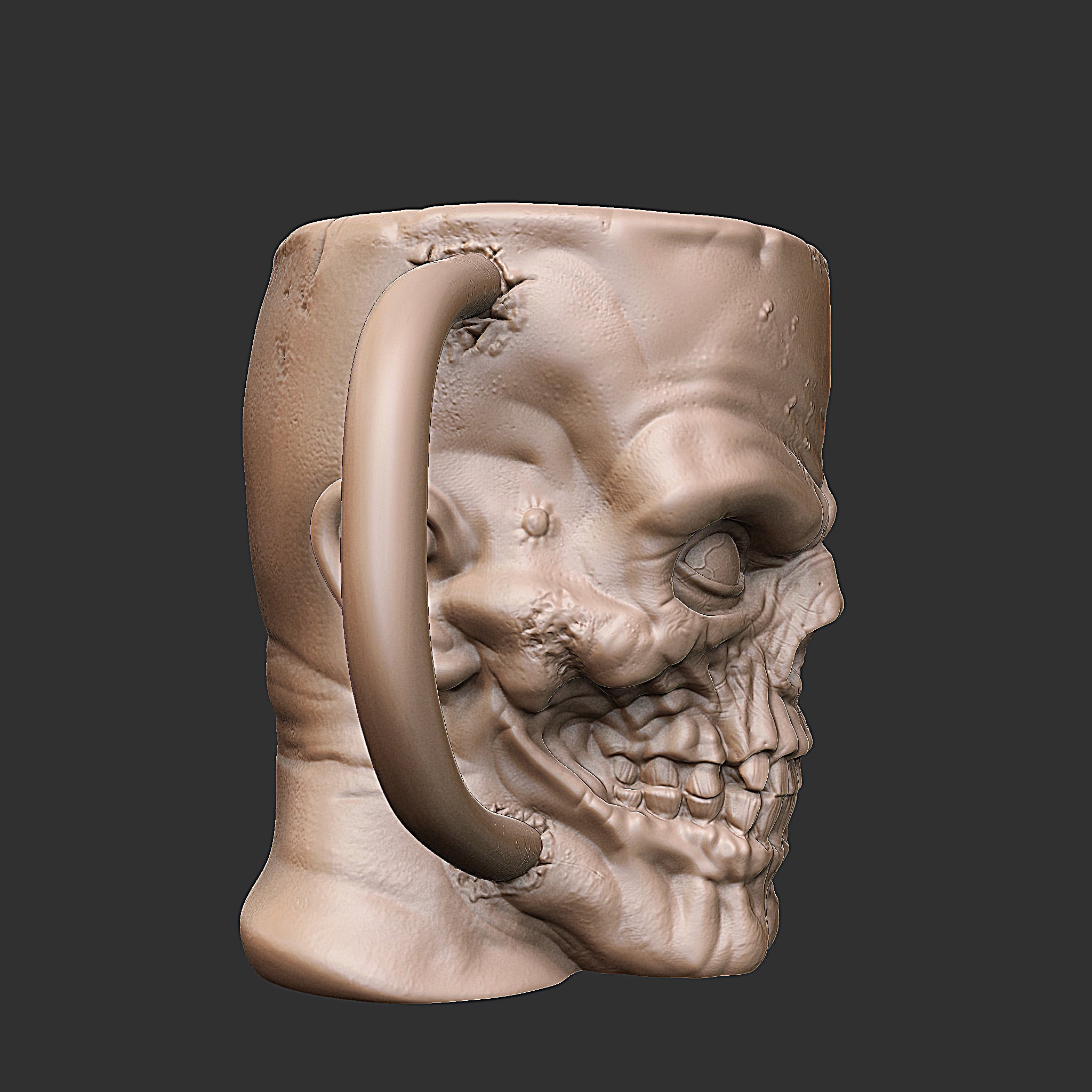 Zombie Mug/planter/pen/candy 3d model