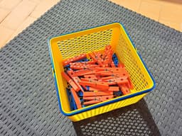 Square Basket with print-in-place handles 3d model