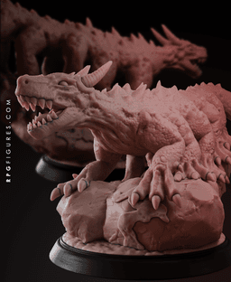 Behir D&D Monster - with Free DnD Pdf - Lizard Beast Perfect for RPG Campaign and Board Games 3d model