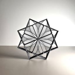 String Flower Artwork 3d model