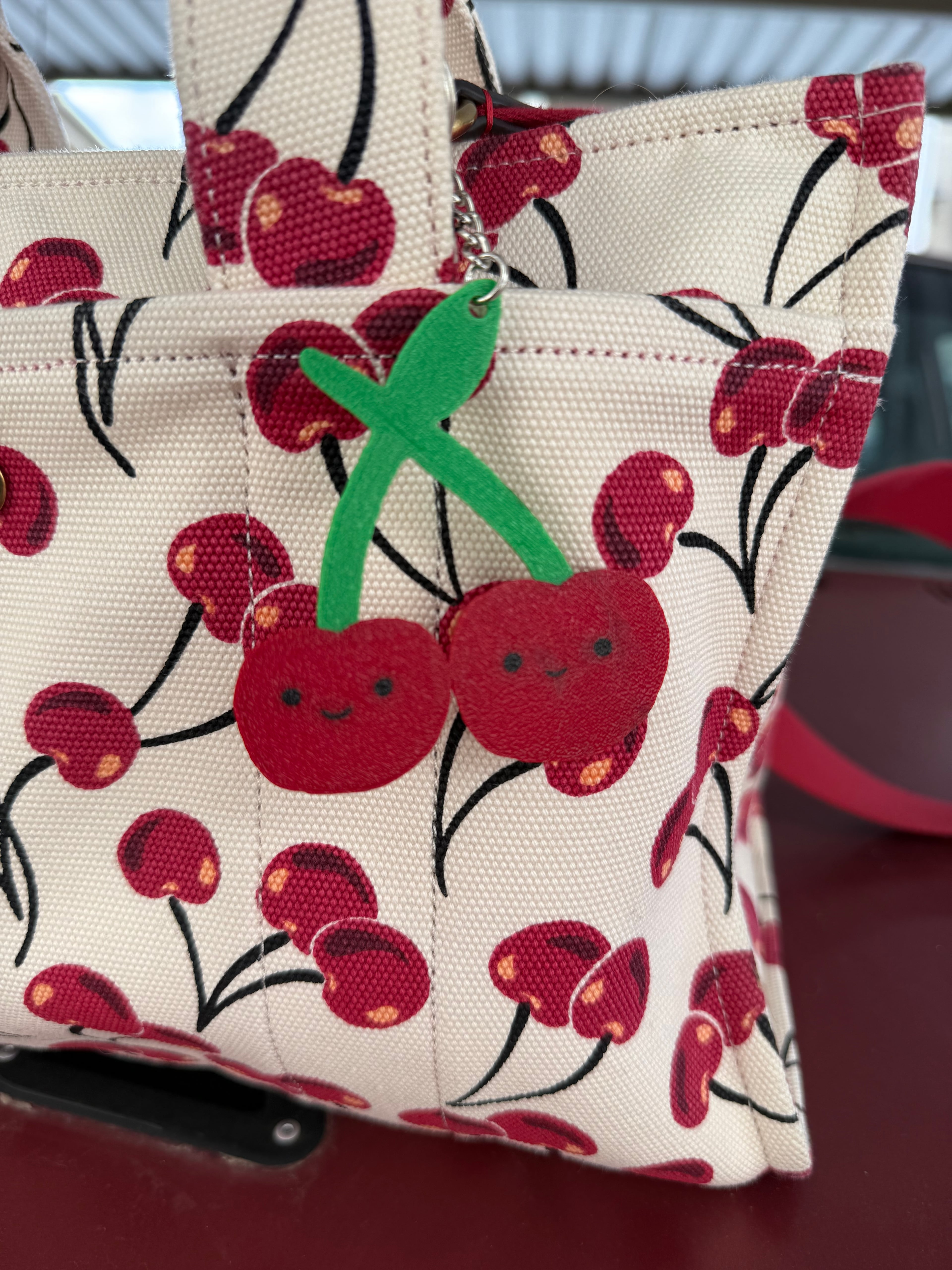 Cute Cherry Keychain 3d model