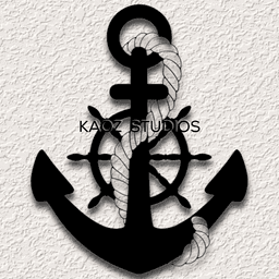 anchor wall art nautical wall decor ocean beach house decoration boat ship 3d model