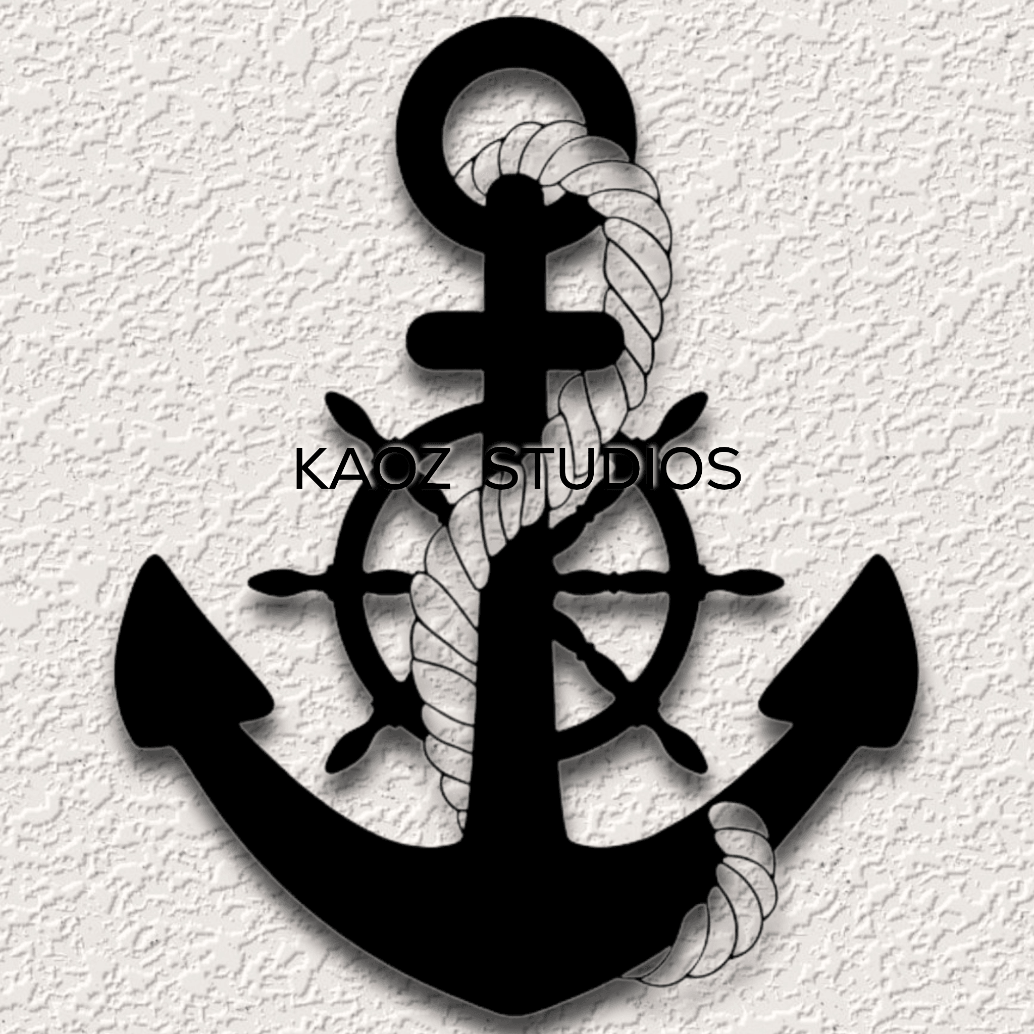 anchor wall art nautical wall decor ocean beach house decoration boat ship 3d model