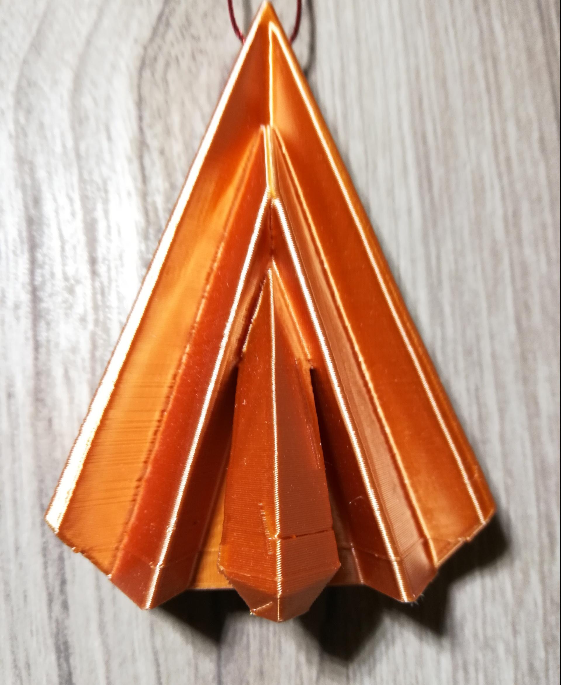 Origami Inspired Tree Ornament #3 3d model