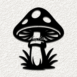 toadstool mushroom b wall art home decor 3d model