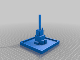 Cubic elephant ring holder and trinket tray 3d model