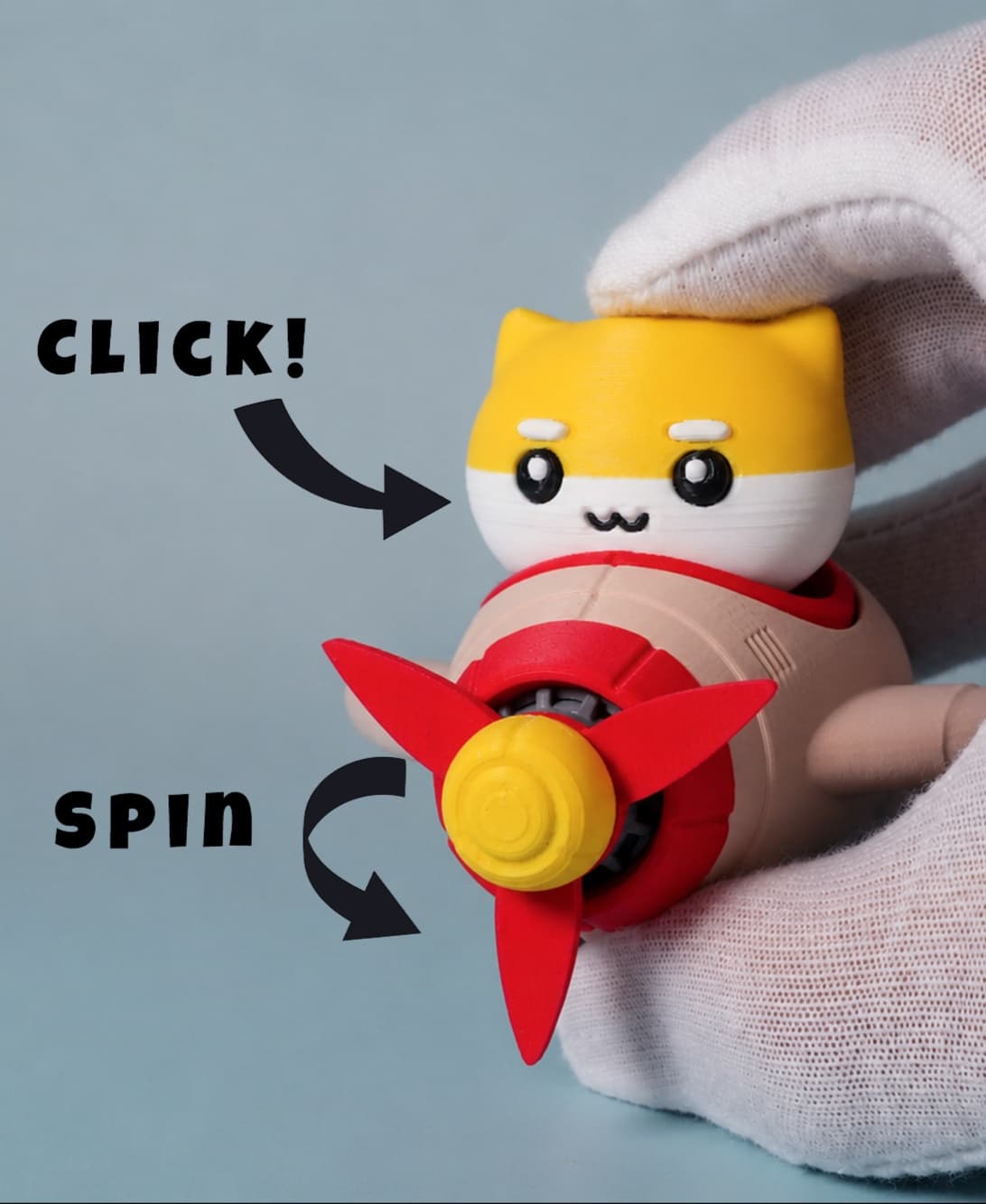 Cat Airdada Clicky 3d model